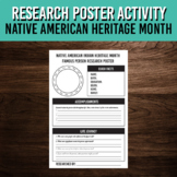 Native American Heritage Month Research Poster | Famous Pe