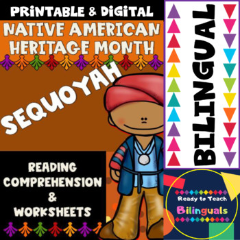 Preview of Native American Heritage Month - Sequoyah - Worksheets and Reading - Dual Set
