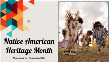 Preview of Native American Heritage Month Teaching Slides Distance Learning
