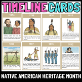 Native American Heritage Month Timeline Cards | Native Ame