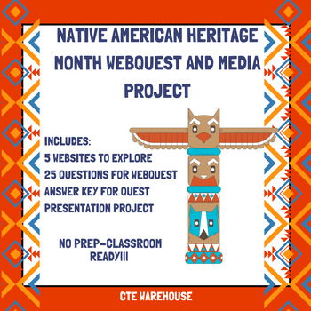 Preview of Native American Heritage Month WebQuest and Media Project