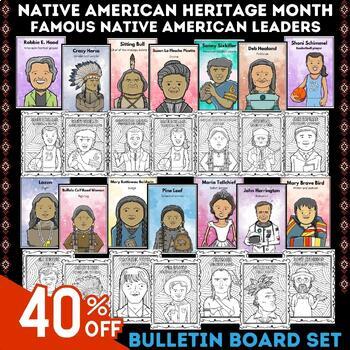 Preview of Native American Heritage Month Door Decorations Posters Bundle