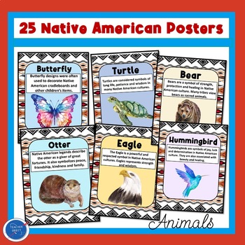 Preview of Native American Heritage Posters | Animals & Symbols | Totem Poles & Legends