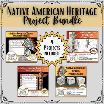 Preview of Native American Heritage ~ Project Bundle