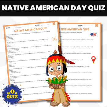 Preview of Native American Heritage Quiz | Native American Heritage Month