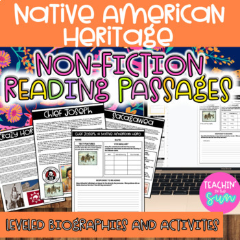 Preview of Native American Heritage Reading Comprehension Passages and Response to Reading 