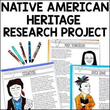 Preview of Native American Heritage Research Project | American Indian Heritage Month