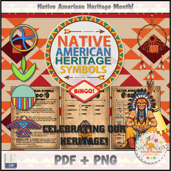 Preview of Native American Heritage Symbols Bingo: Celebrating Our Heritage!