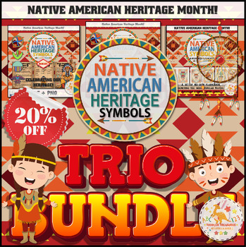 Preview of Native American Heritage Symbols Trio Bundle