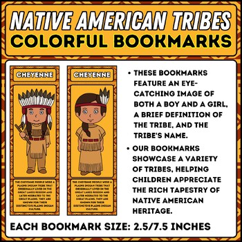Native American Heritage Month Tribes Bookmarks | Indigenous Peoples ...