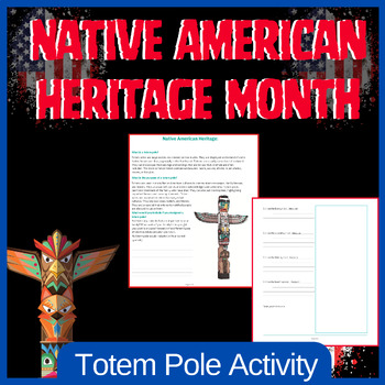 Preview of Native American Heritage: Understanding Totems Activity for 3rd-5th Grade