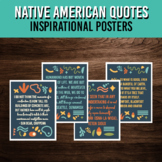 Native American History Month Inspirational Quote Posters 