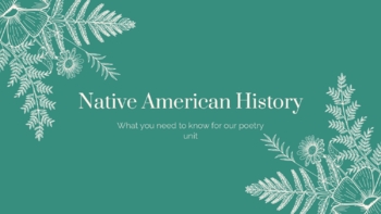 Preview of Native American History Overview