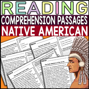 Preview of Native American History Reading Comprehension Passage With Questions