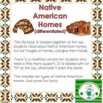 Preview of Native American Homes Flip Book