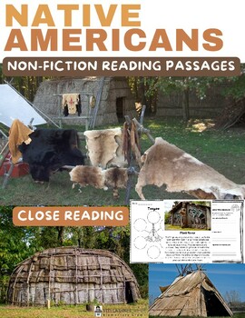 Preview of Native American Homes Informational Text Close Reading