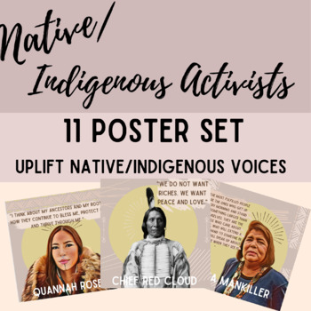 Preview of Native American/Indigenous Activists 11 Poster Set