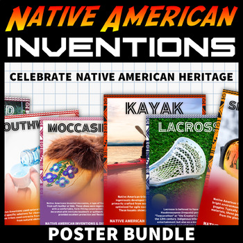 Preview of Native American Inventions and Discoveries STEM Posters Classroom Decor