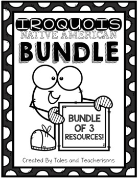 Preview of Native American Iroquois BUNDLE: Close Reading, Write the Room, Math Art Connect