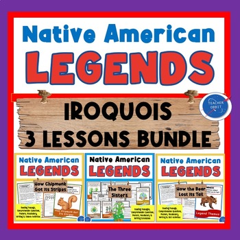 Preview of Native American Iroquois Legends Lesson Bundle | Reading Passages & Activities