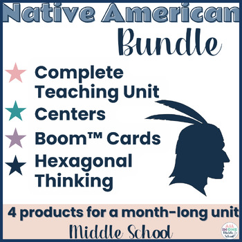 Preview of Native American Lessons, Activities, Centers, & Assessment Bundle