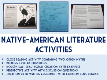 Preview of Native American Literature Activities