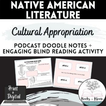 Preview of Native American Literature: Meaningful Podcast + Cultural Appropriation Activity