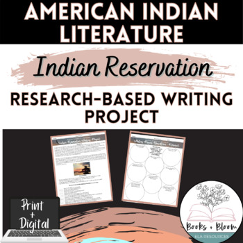 Preview of Native American Literature Research-Based Writing Project - Distance Learning