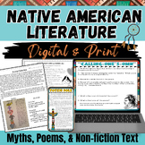 Native American Literature Unit: Poems, Myths, Non-fiction