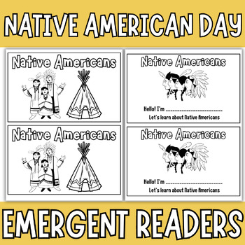 Preview of Native American Mini Book for Emergent Readers /Mini Book- Young Learners