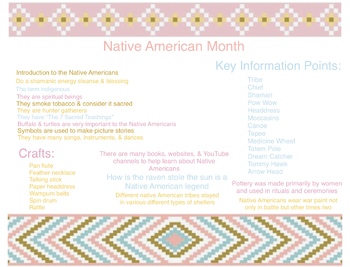 Preview of Native American Month Information