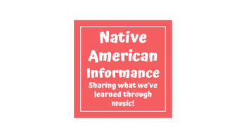 Preview of Native American Musical Informance - Virginia Social Studies Curriculum