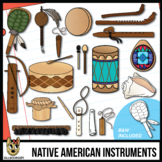 Native American Musical Instruments Clip Art