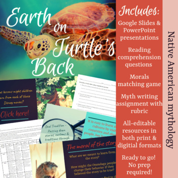 Preview of Native American Heritage & Mythology: The Earth on Turtle's Back Creation Myth