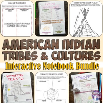 Preview of Native American Nations Interactive Notebook & Reading Activities on Tribes