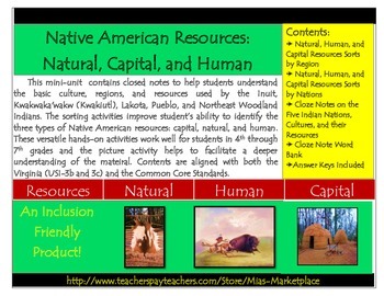 Preview of Native Americans: Capital, Human and Natural Resources