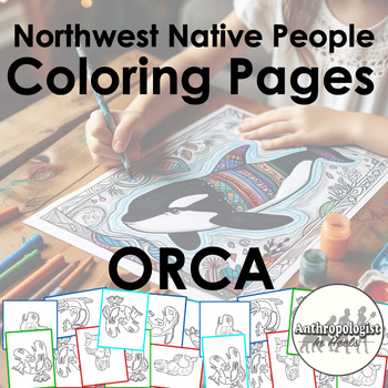 Preview of Native American Orca Coloring Pages | Native American Indian Heritage Month
