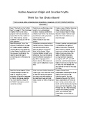 Native American Origin and Creation Myth Choice Board