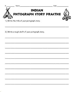 Native American Pictograph Writing Activity and (PowerPoint) | TpT