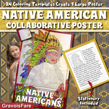 Preview of Native American Project: Collaborative Poster Activity and Bulletin Board