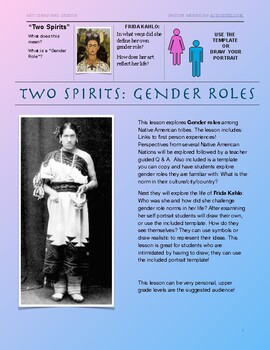 Preview of Native American Project: Two Spirits- Traditional Gender Roles