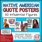 Native American Quote Posters - 50 Figures | Thanksgiving 