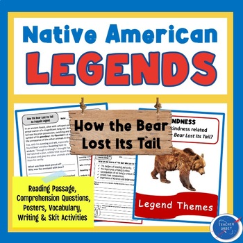 Preview of Native American Reading & Activity | How the Bear Lost Its Tail Iroquois Legend