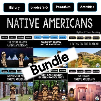 Preview of Native American Regions BUNDLE Activities Worksheets Maps Flip Books & Posters