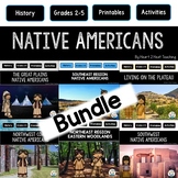 Native American Regions BUNDLE Activities Worksheets Maps 