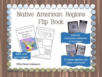 Preview of Native American Regions Flip Book