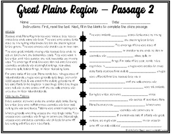 Typical Characteristics of the Great Plains Region - OBJECTIVE LISTS