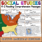 Native American Regions Social Studies Reading Comprehensi