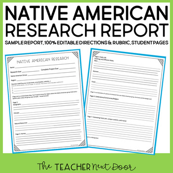 Preview of Native American Report - Native American Research Project