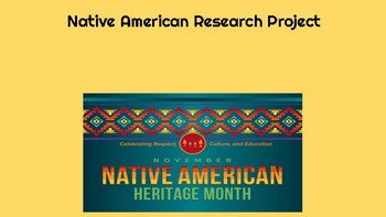 Preview of Native American Research Project